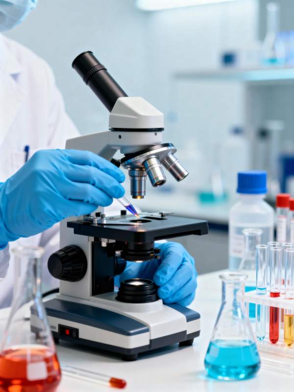 实验室显微镜研究图片