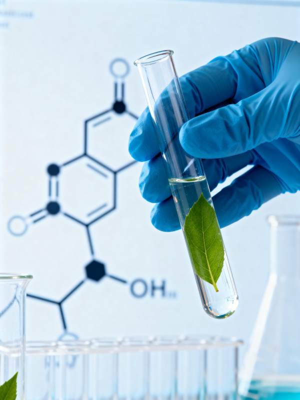 叶绿素化学分析图片