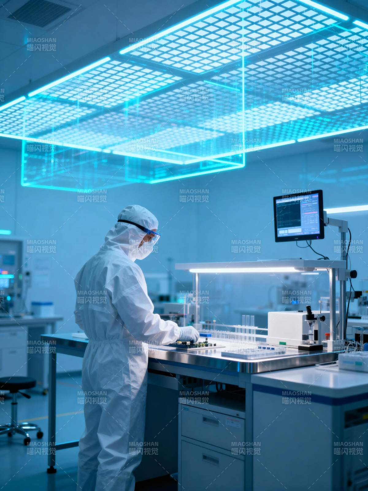 实验室科研人员工作图片