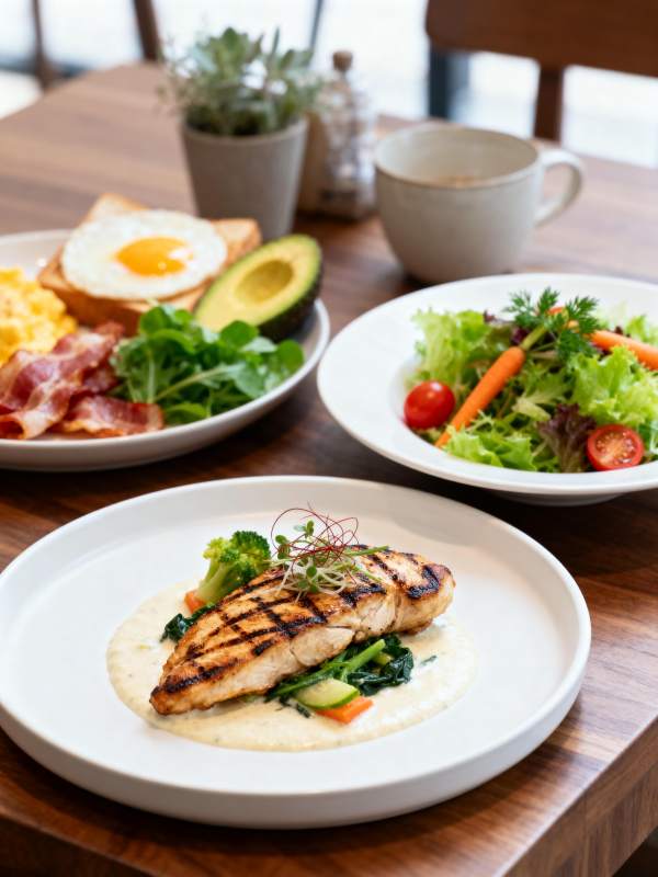 美味早餐拼盘图片