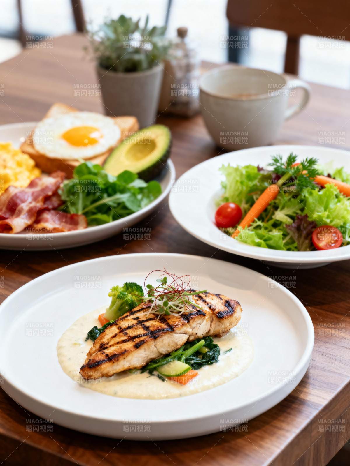 美味早餐拼盘图片