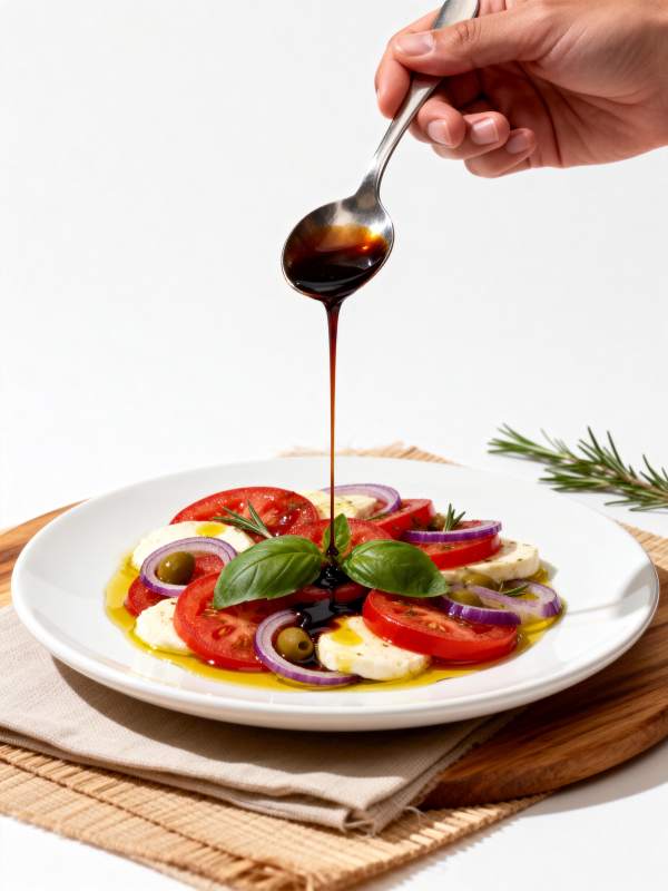 橄榄油淋意式沙拉图片