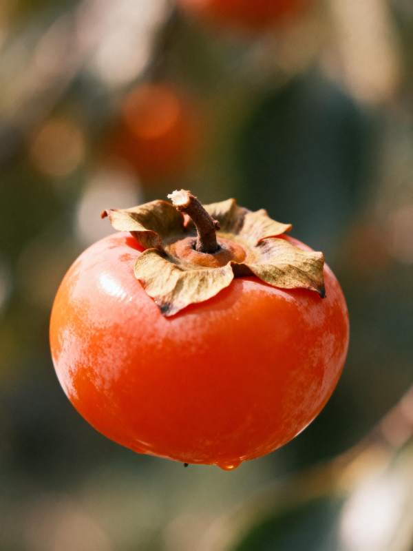 柿子挂枝头图片