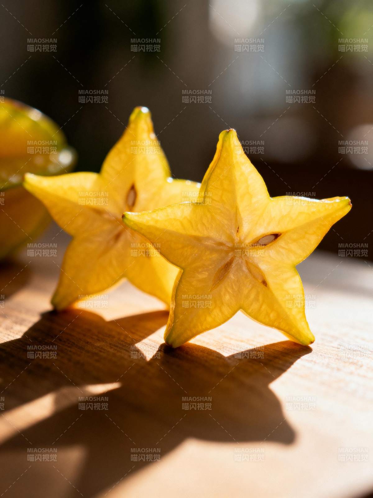 星形水果切片图片