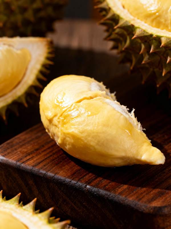 榴莲果肉特写图片