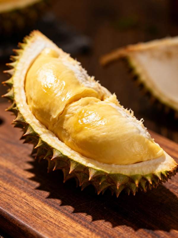 榴莲果肉特写图片