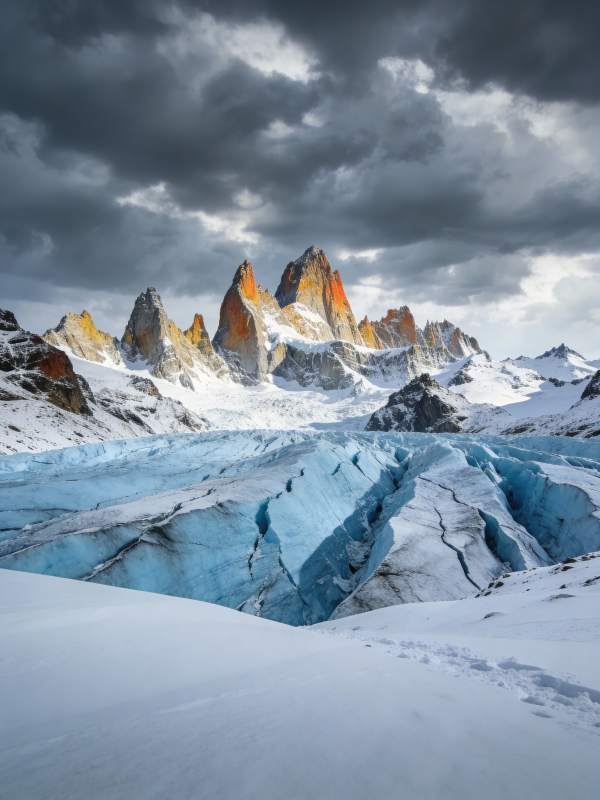 雪山冰川奇景图片