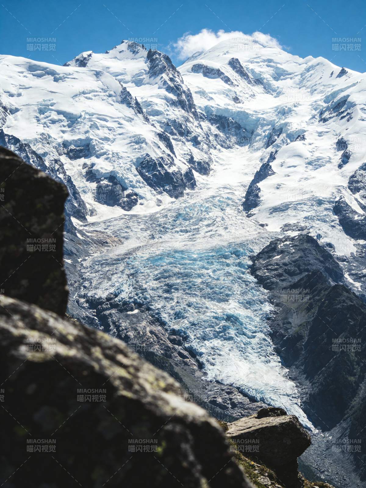 雪山冰川壮丽景色图片