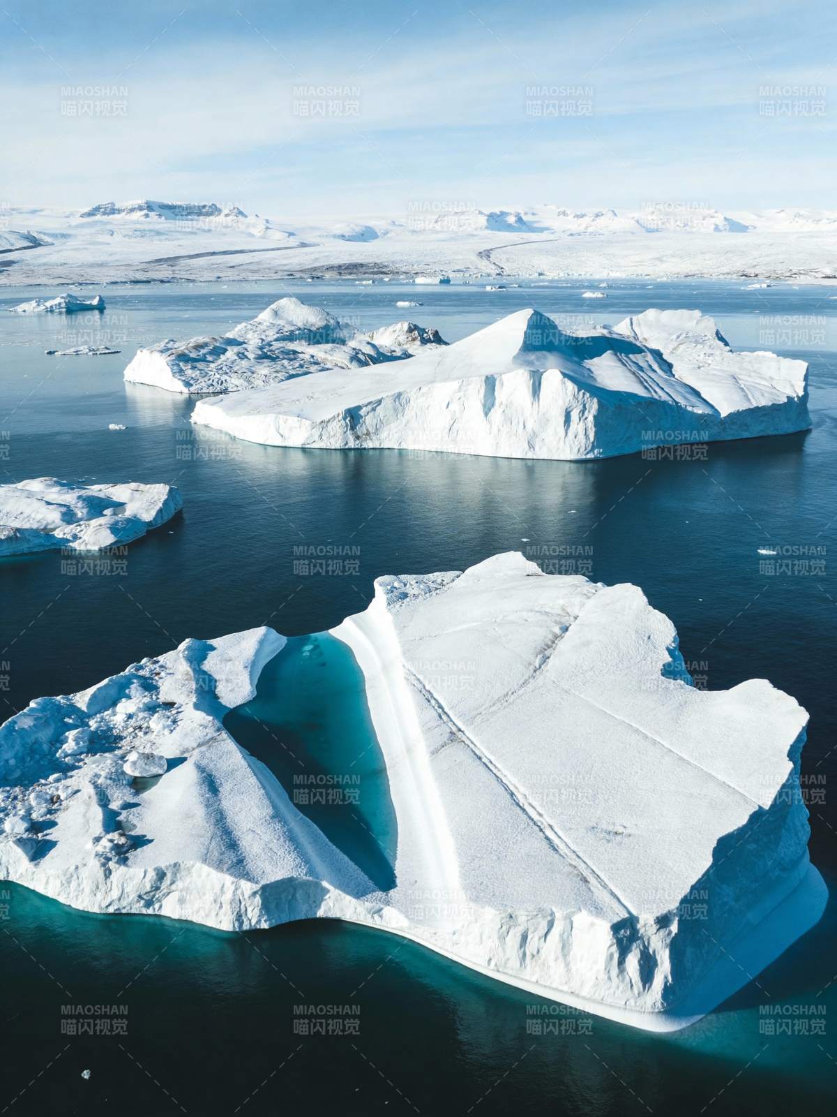 冰山浮海 极地风光图片