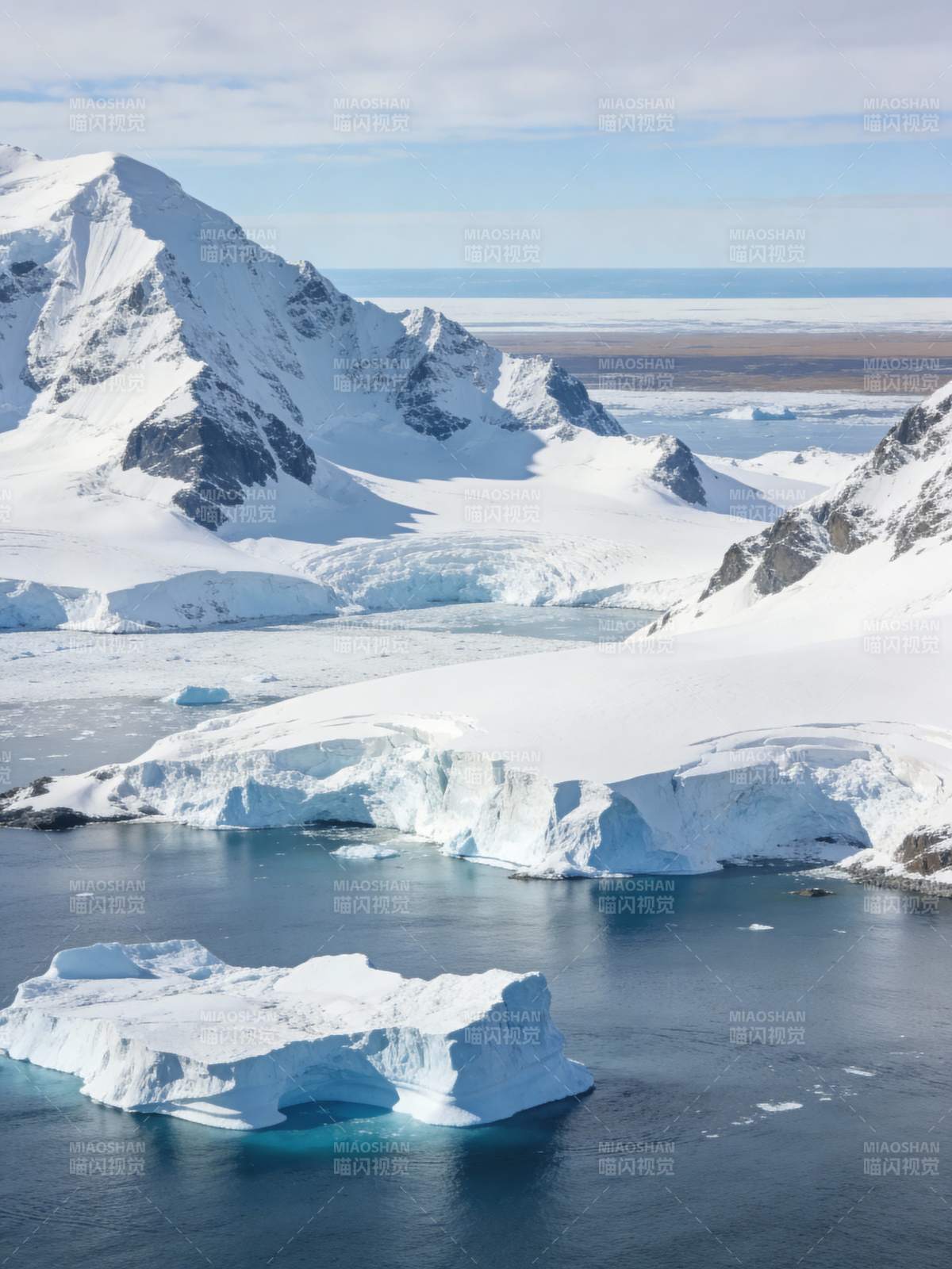 极地冰川风光图片