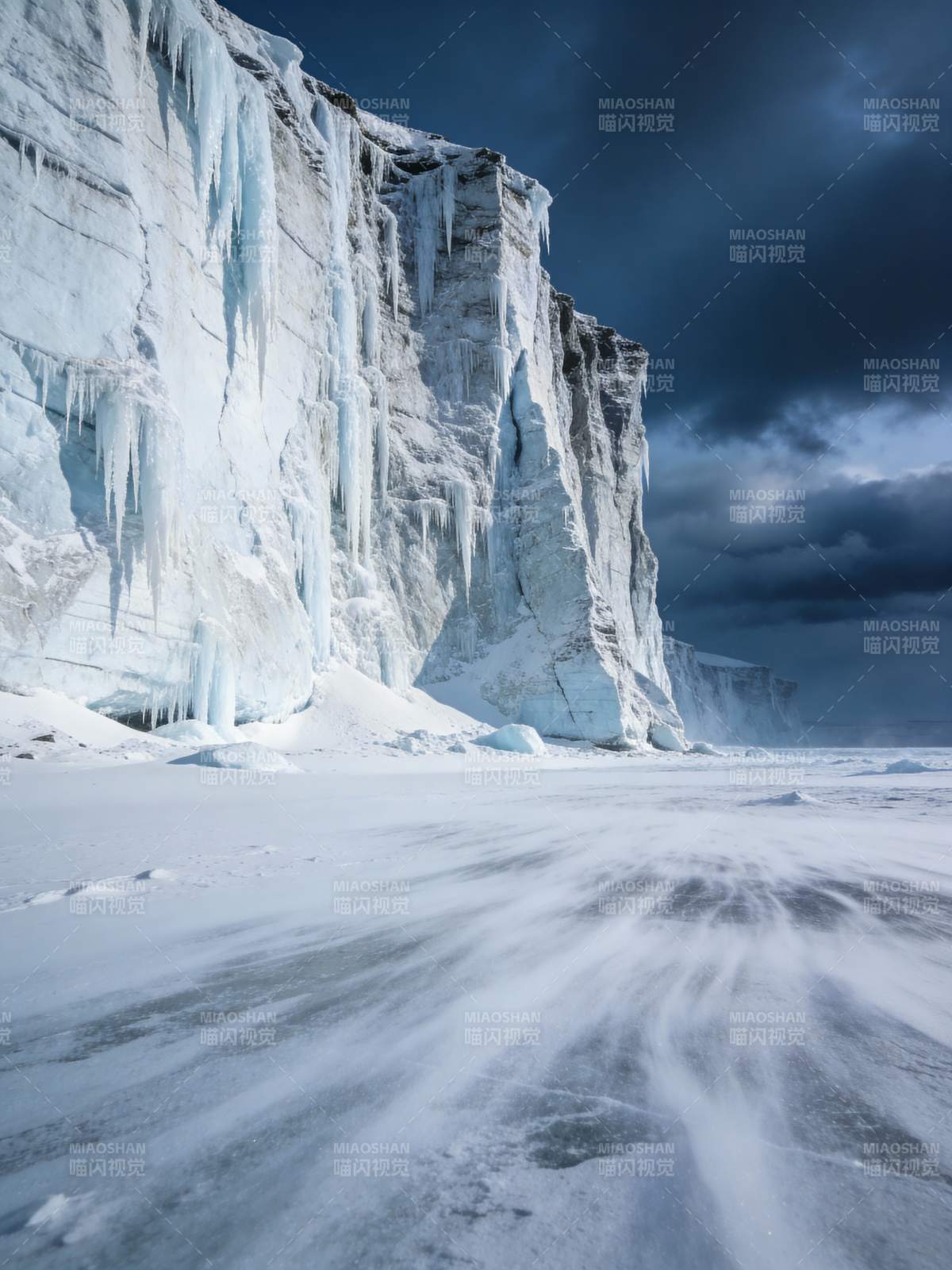 冰崖雪原图片