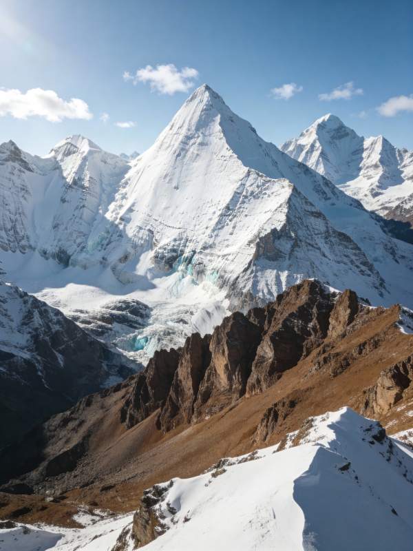雪山巍峨 冰川壮丽图片