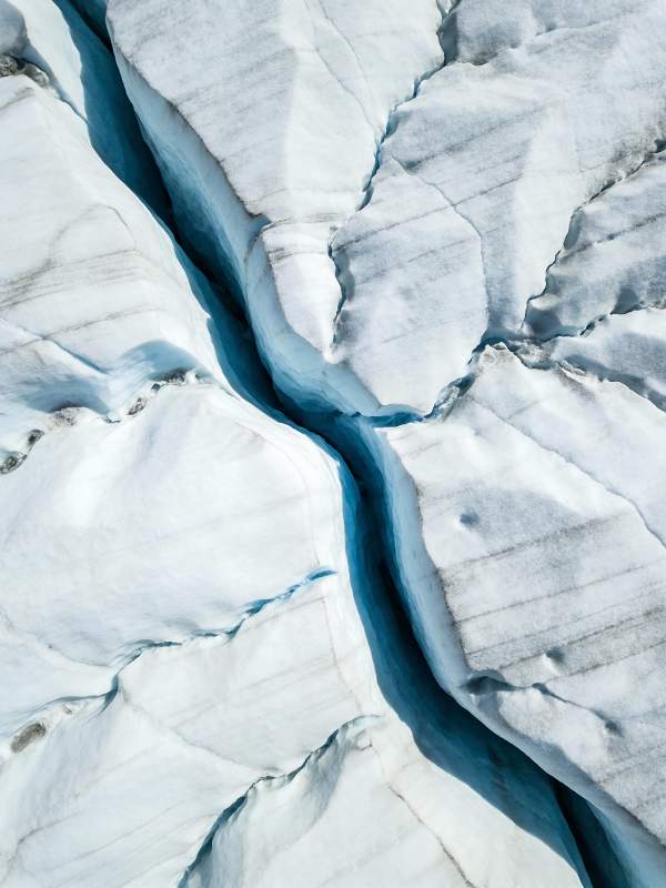 冰川裂隙图片