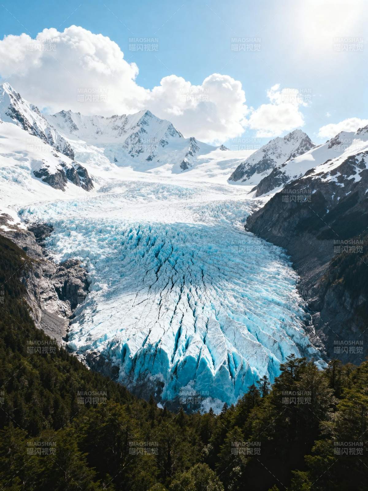 冰川雪山奇景图片