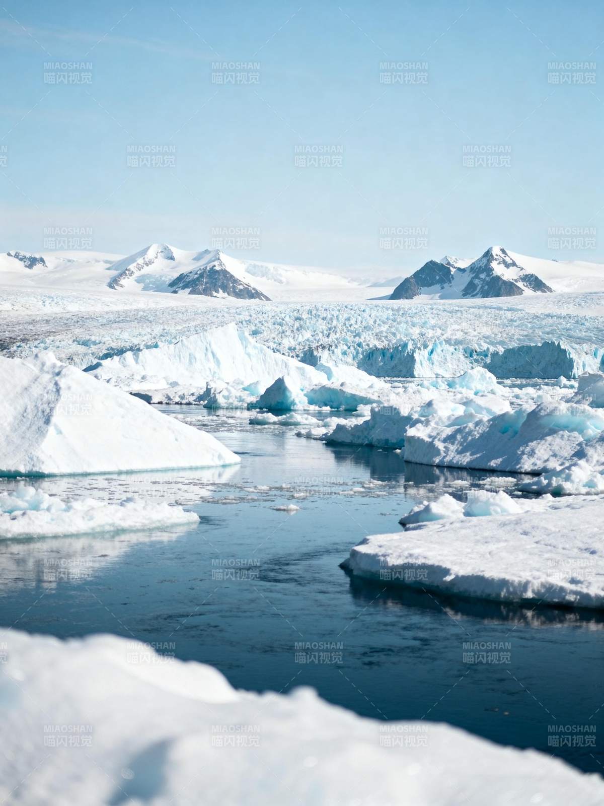 冰川雪原风光图片