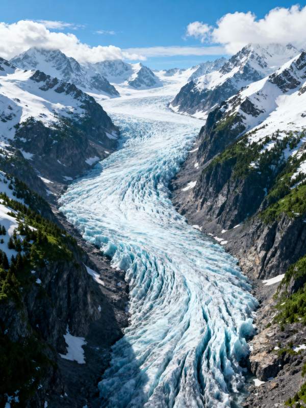 冰川峡谷奇景图片