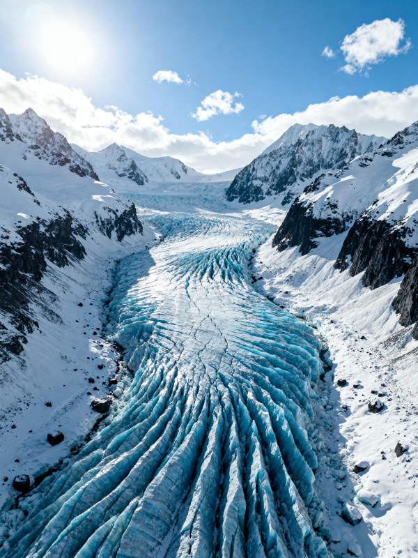 冰川峡谷奇景图片