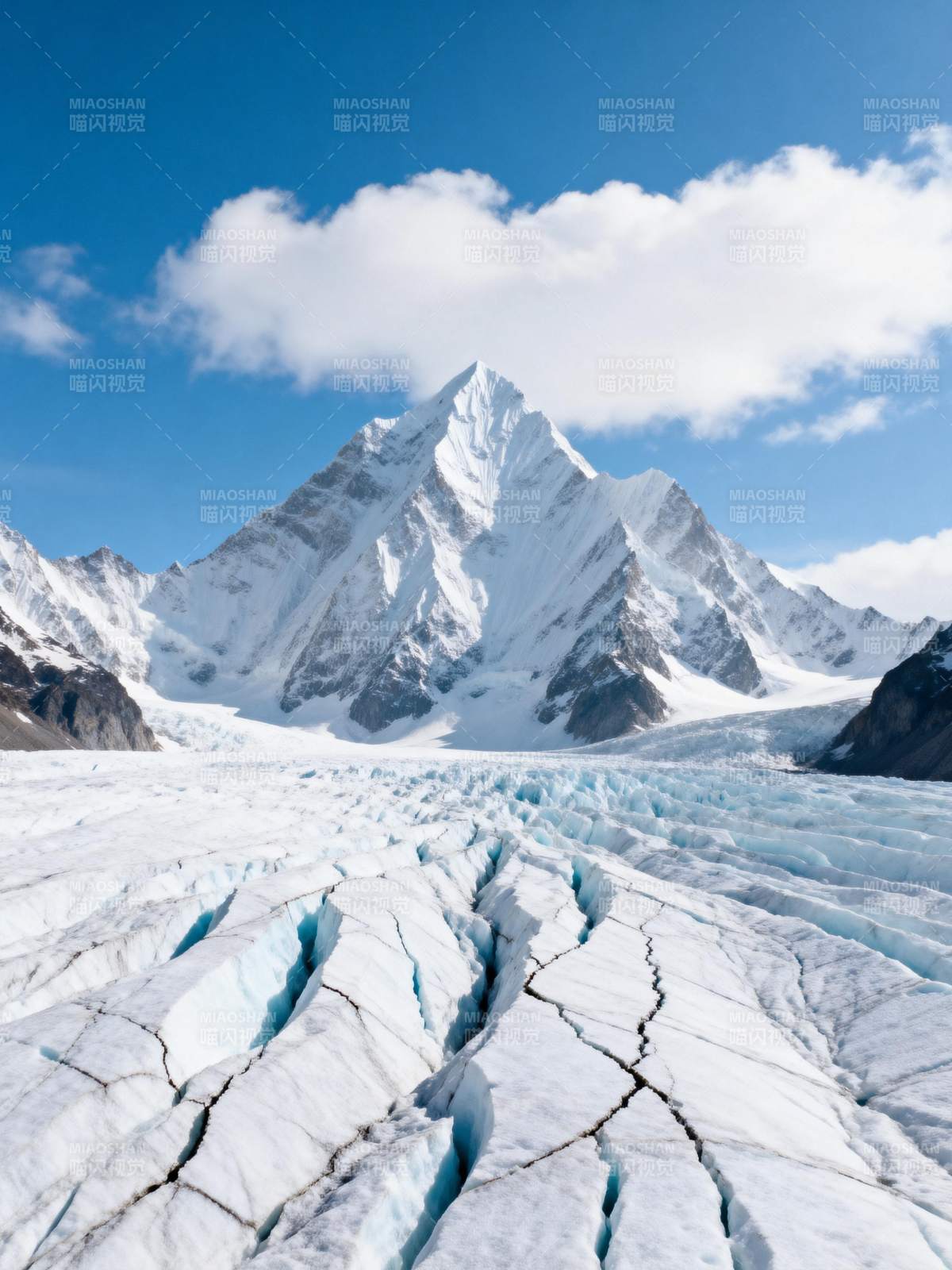 雪山冰川奇景图片