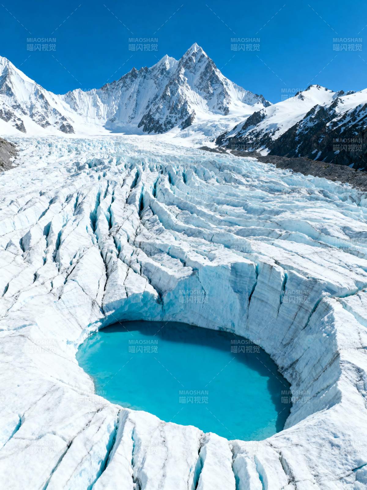 冰川蓝湖奇景图片