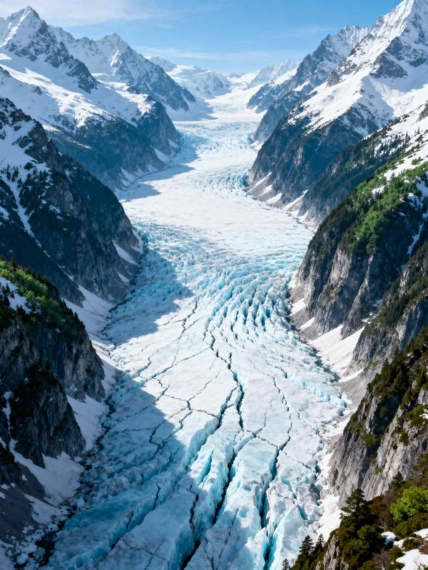 冰川峡谷奇景图片