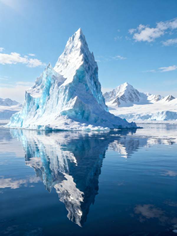 冰山倒影 静谧极地图片