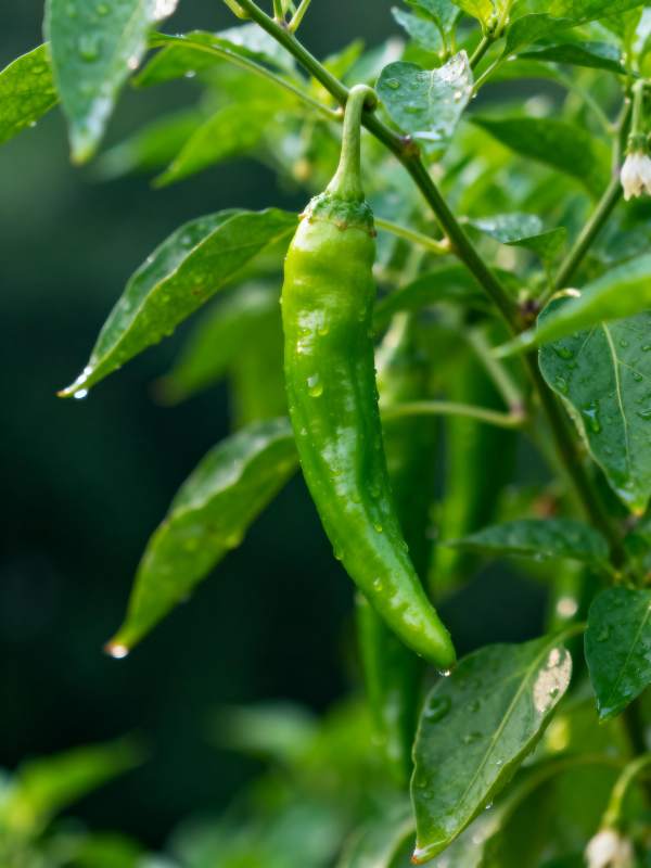 青椒挂枝头图片