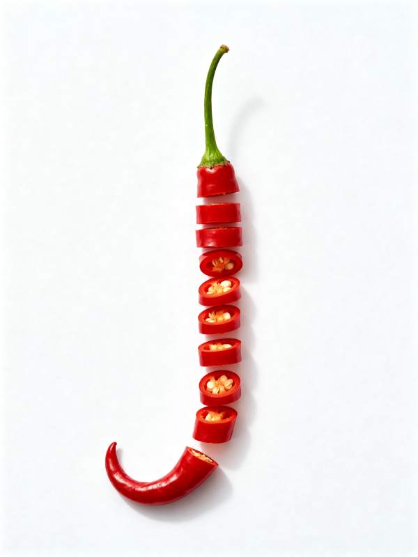 辣椒切片艺术图片