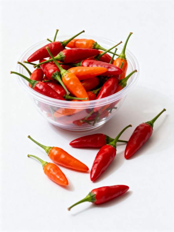 红橙辣椒鲜嫩诱人图片