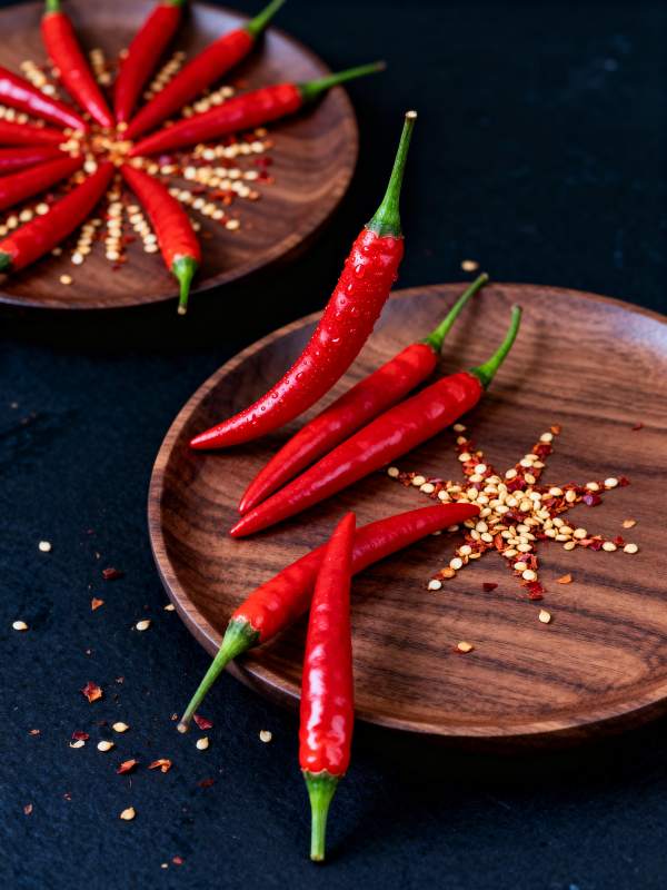 红椒星形摆盘图片