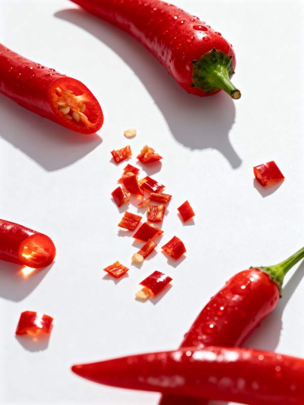 红椒切片 鲜辣诱人图片