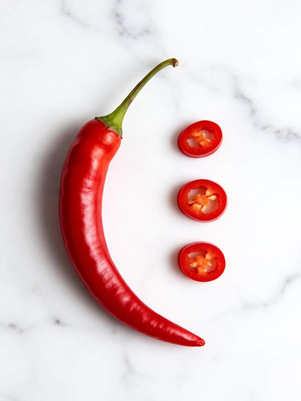 红辣椒切片艺术图片