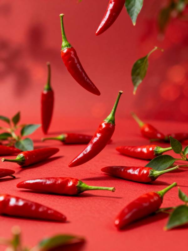 红椒飞舞图片