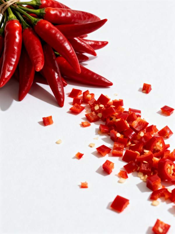 红椒切片 鲜辣诱人图片