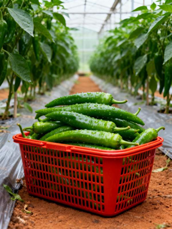 温室青椒丰收图图片