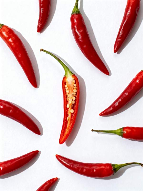 红椒环绕 一剖见籽图片