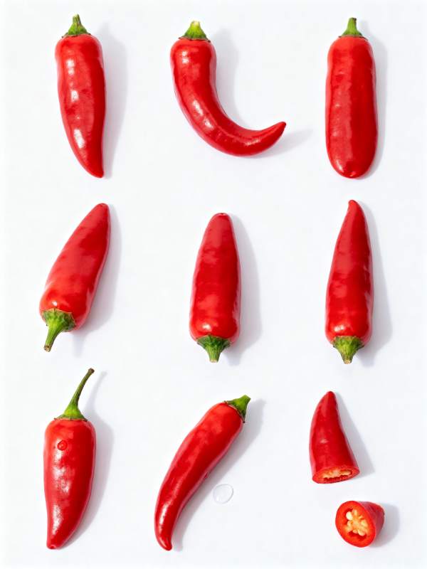 红辣椒排列图图片