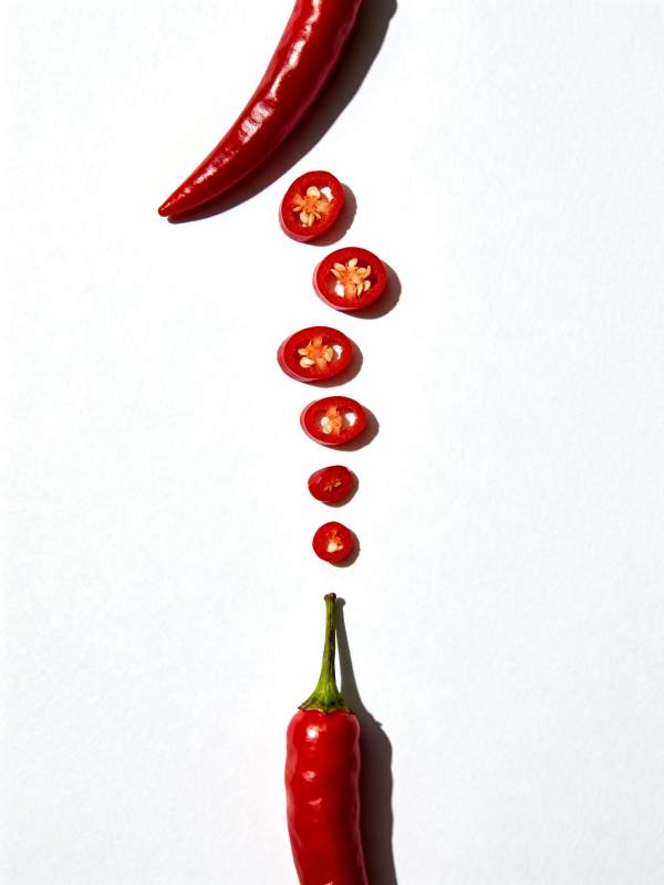 辣椒切片艺术图片