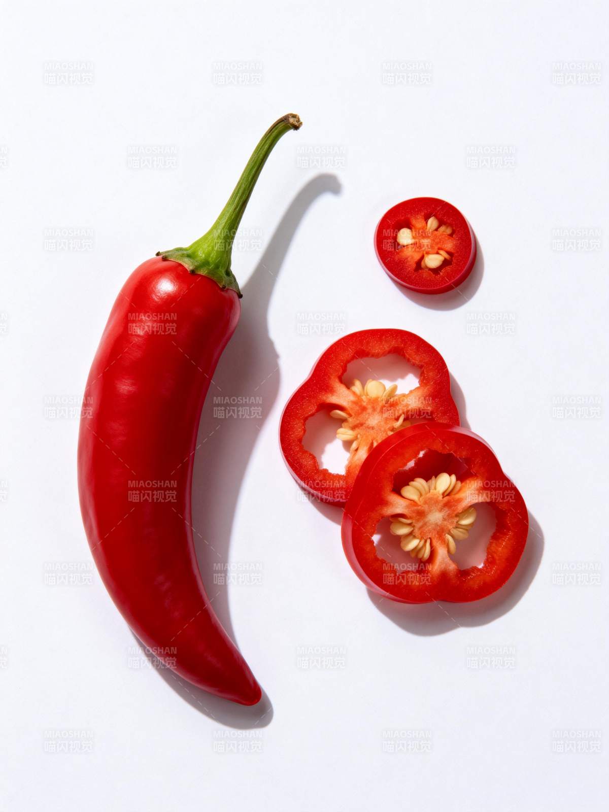 红辣椒切片展示图片