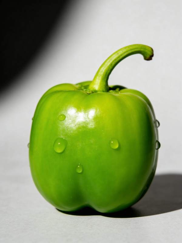 青椒上的水珠图片