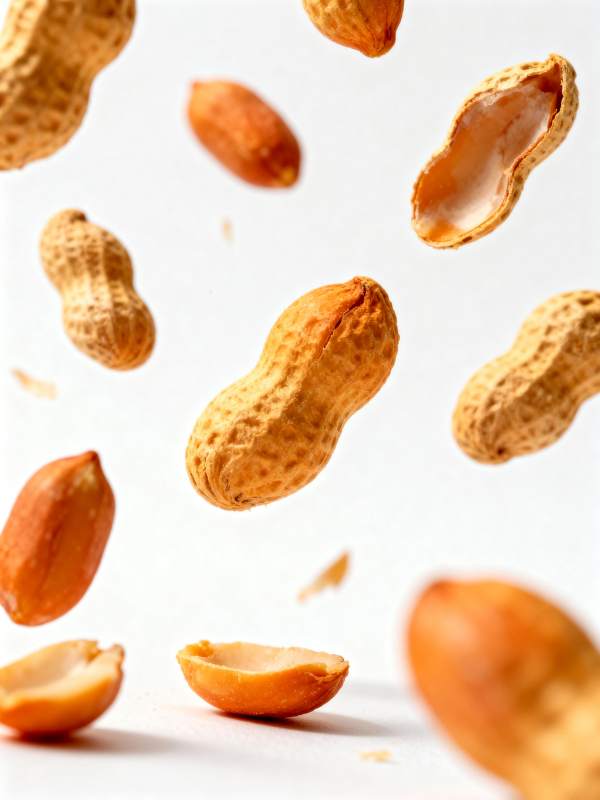 花生飞舞瞬间图片