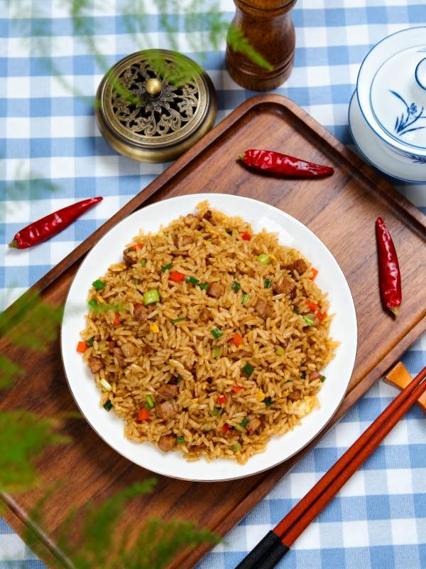 香辣炒饭图片