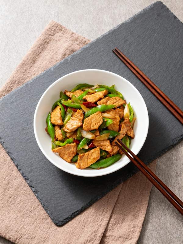 青椒炒鸡片图片