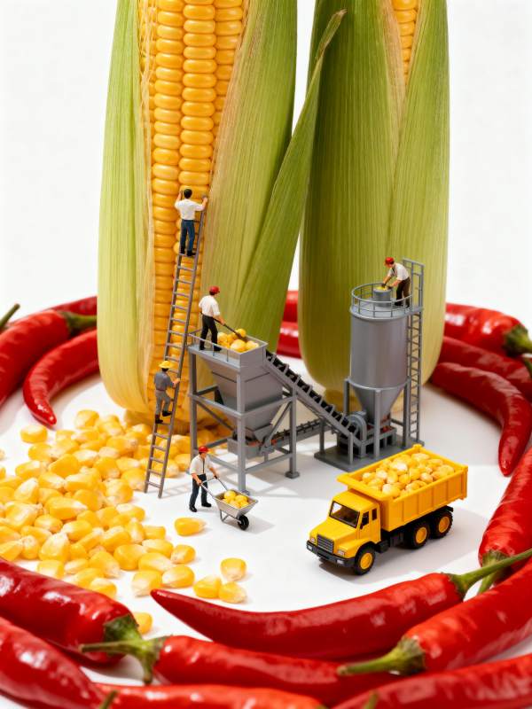 玉米丰收场景图片