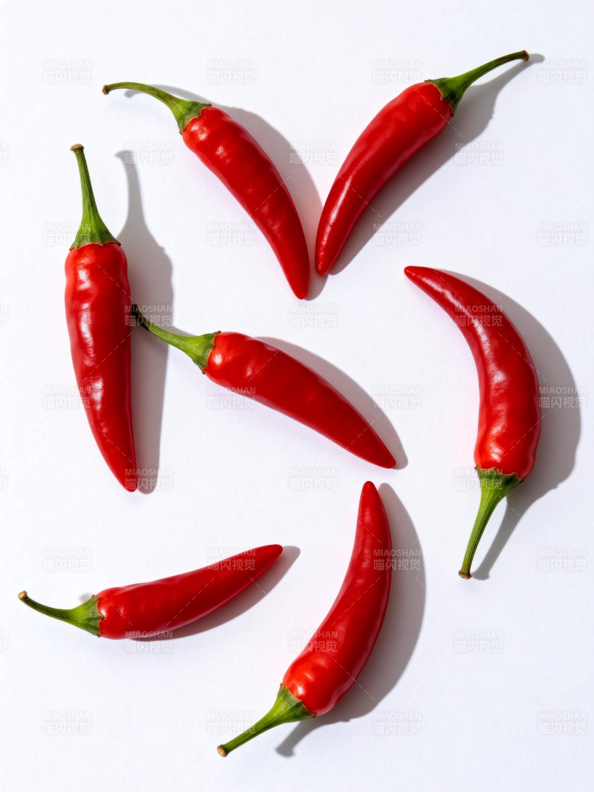 红辣椒排列艺术图片