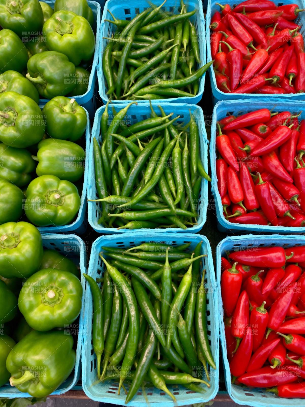 新鲜辣椒与青椒图片