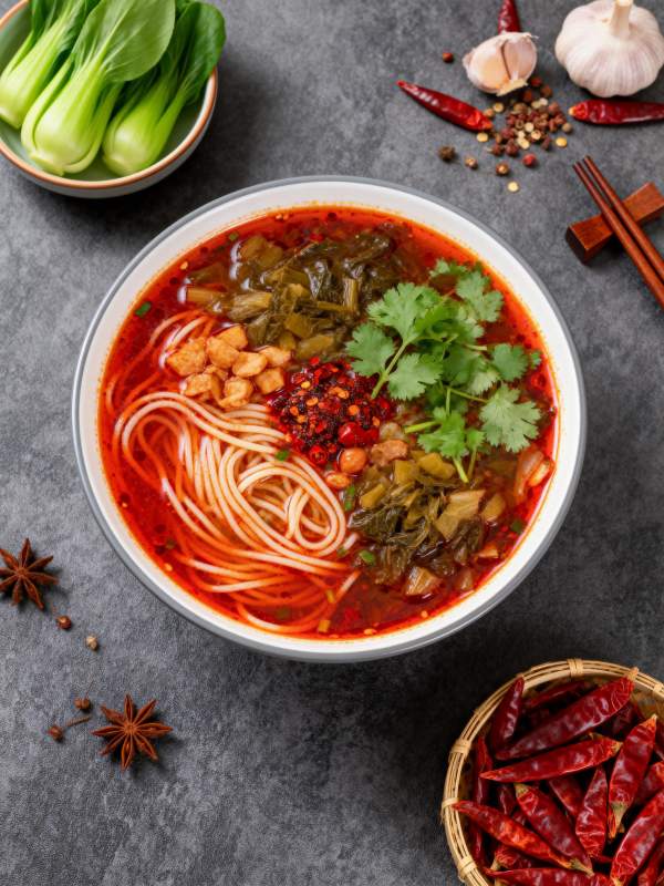 麻辣酸菜面图片