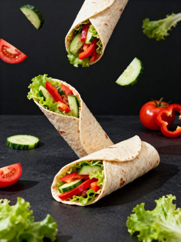 新鲜蔬菜卷图片