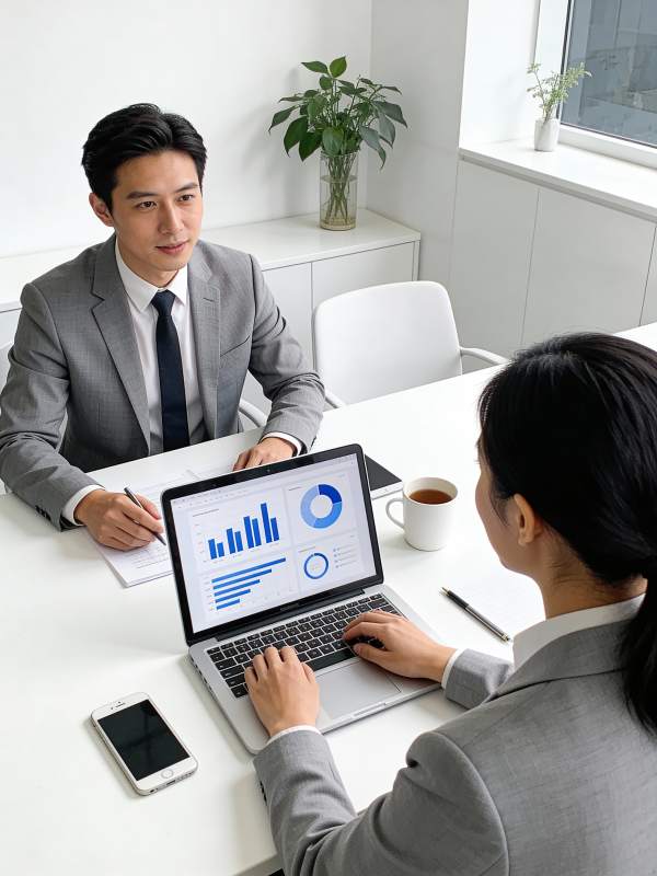 商务会议讨论数据图片