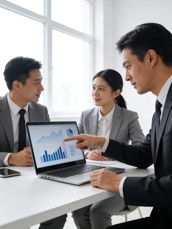 商务会议讨论数据图片