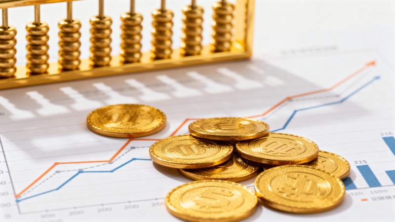 金币与财务图表图片